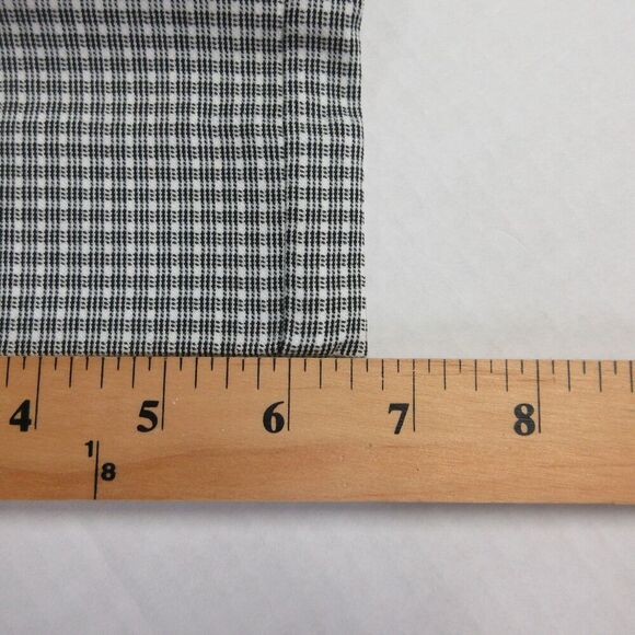 HILARY RADLEY Plaid Tummy Control Ankle Pants Sz S (4-6) White Black Cropped NWT - Picture 12 of 12